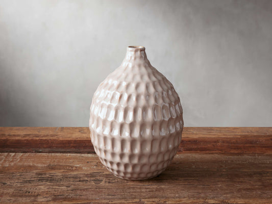 Eva Bud Vase in Taupe