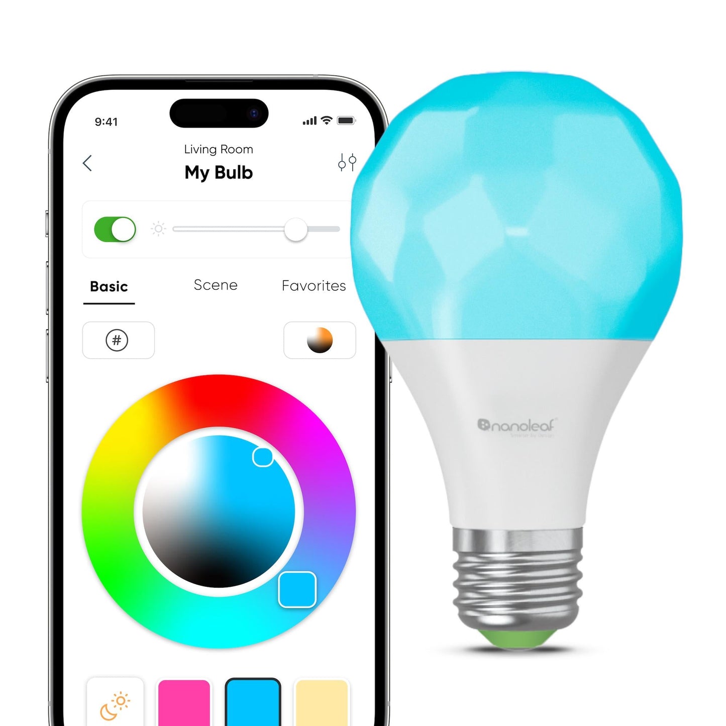 Nanoleaf Essentials E27 Smart Bulb (3 Pack) [Matter Compatible]