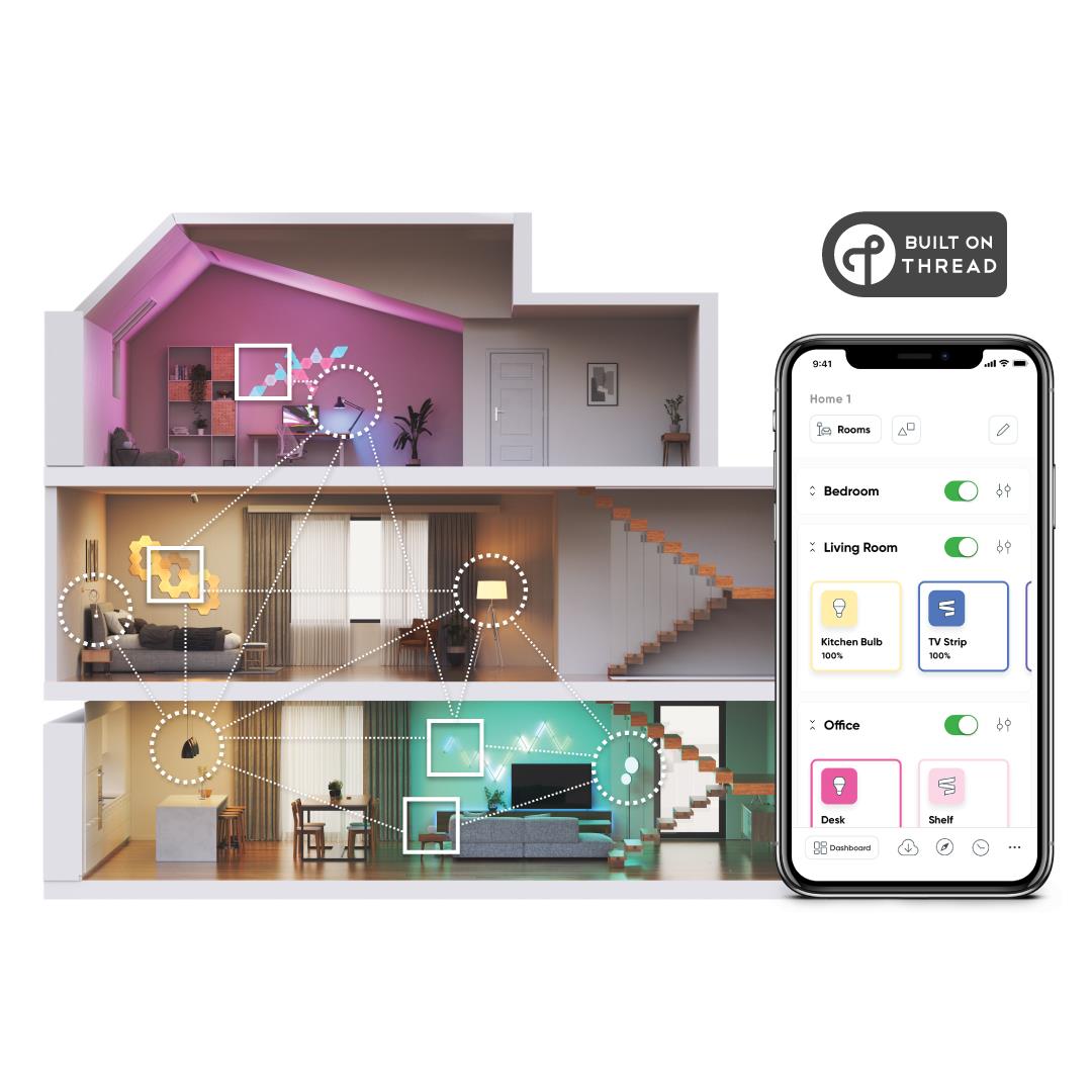 Nanoleaf Essentials E27 Smart Bulb (3 Pack) [Matter Compatible]