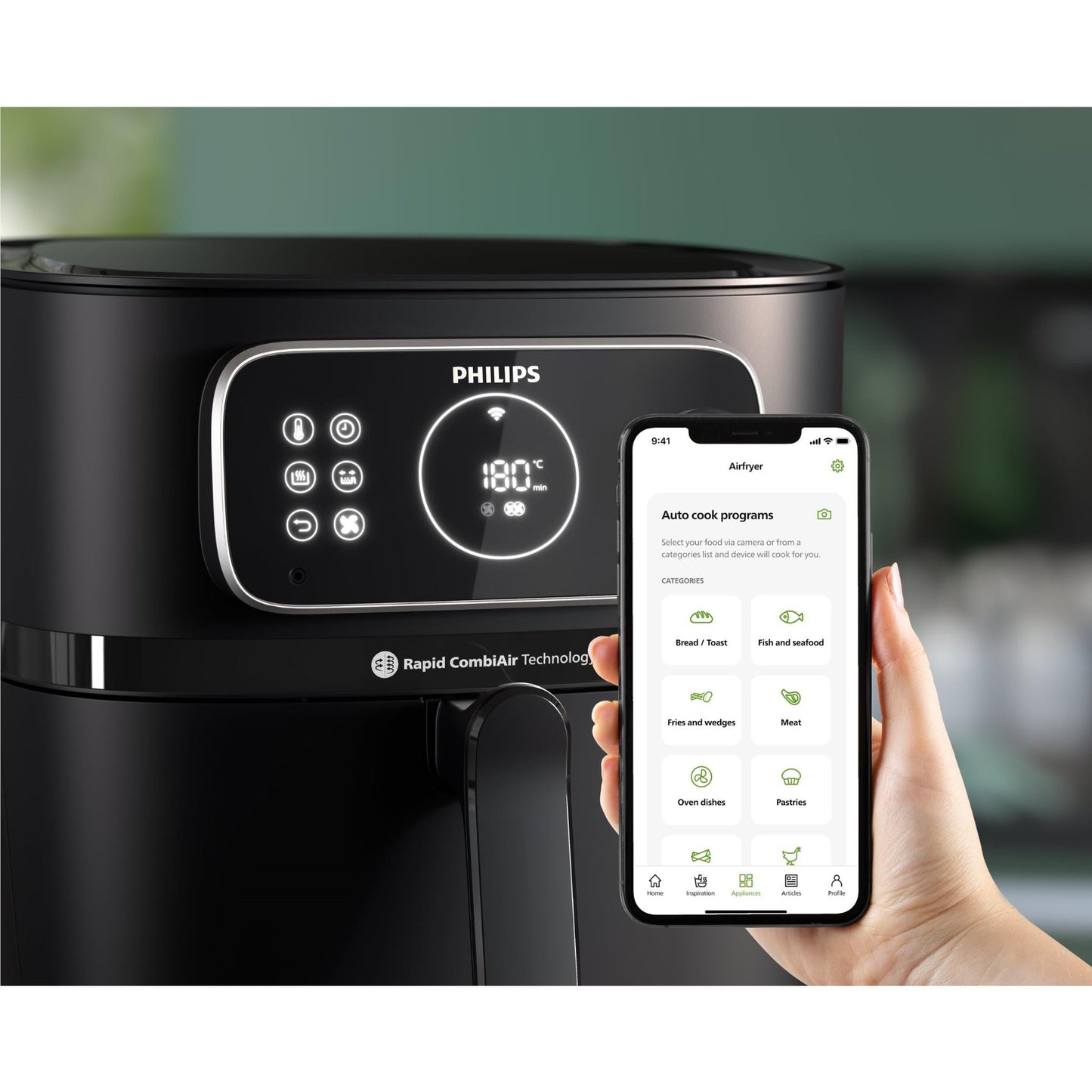 Philips HD9875/90 7000 Series Connected 8.3L Air Fryer Combi XXXL