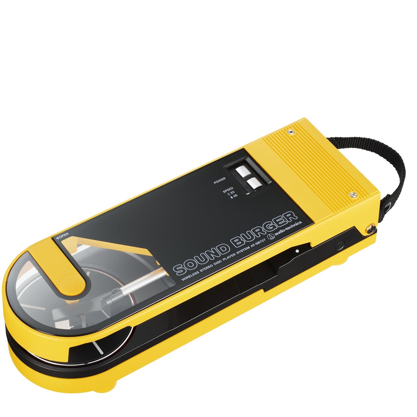 Audio Tecnica ATSB727 Sound Burger Portable Bluetooth Turntable (Yellow)