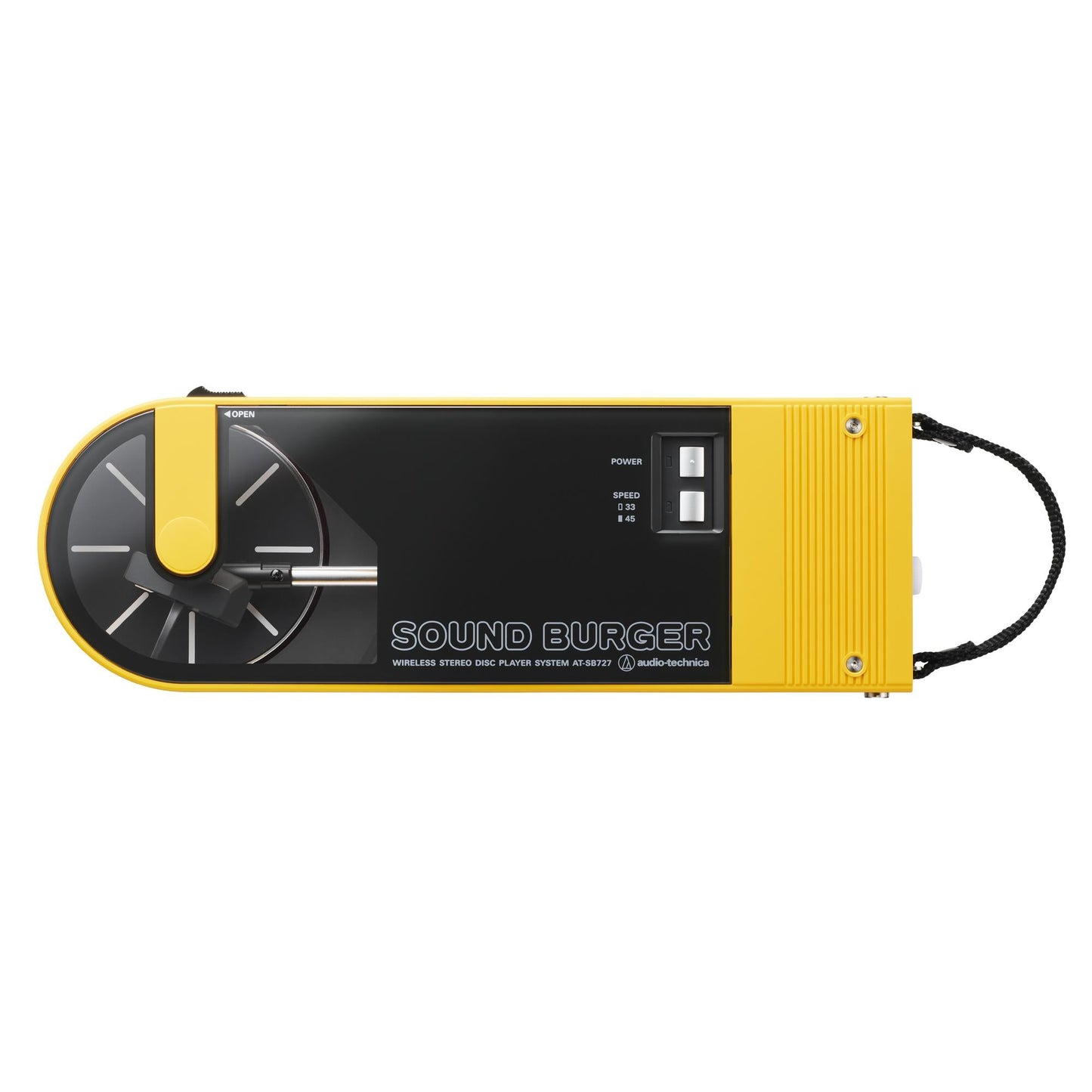 Audio Tecnica ATSB727 Sound Burger Portable Bluetooth Turntable (Yellow)