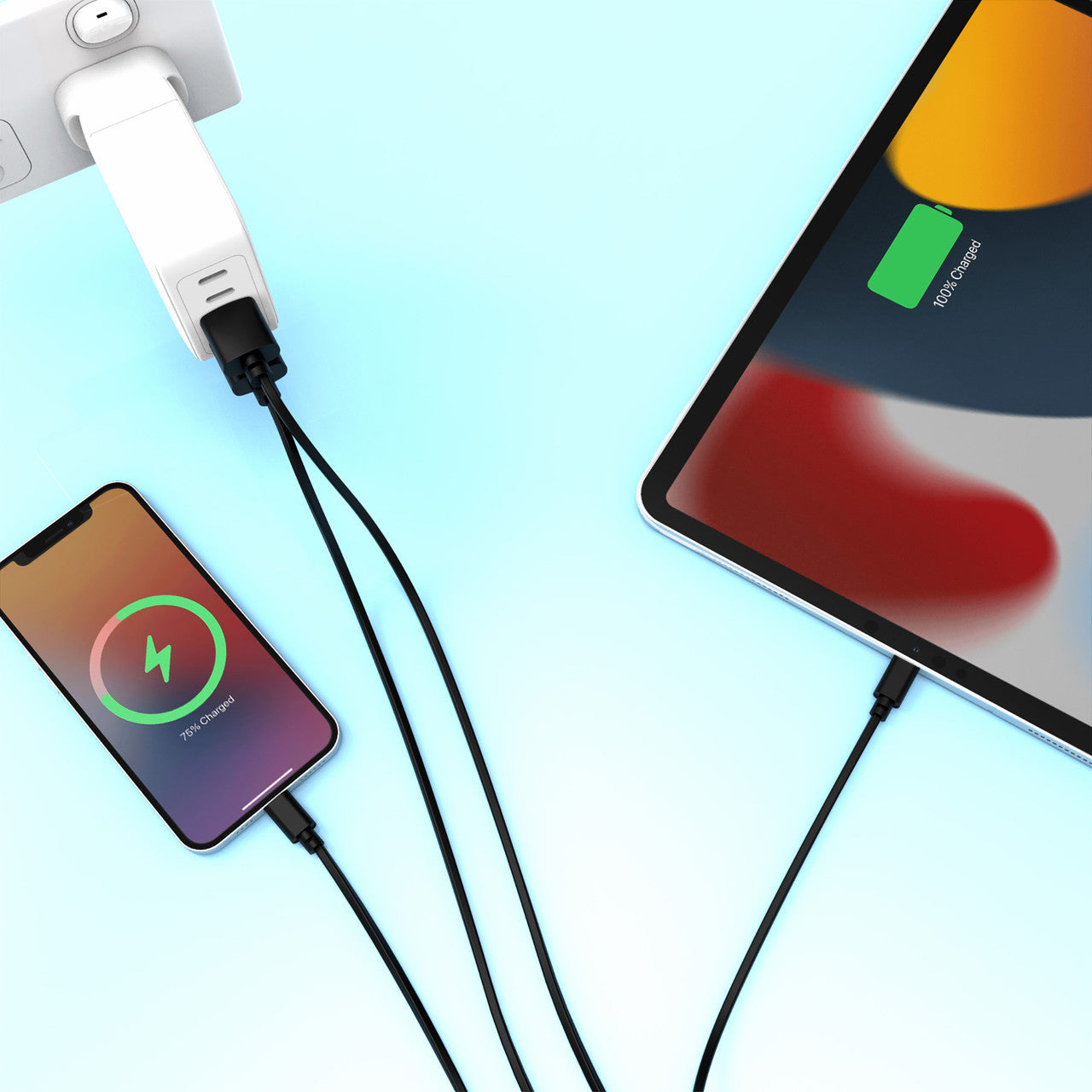 Laser 2m (2-pack) MFi Lightning Cable (Black)