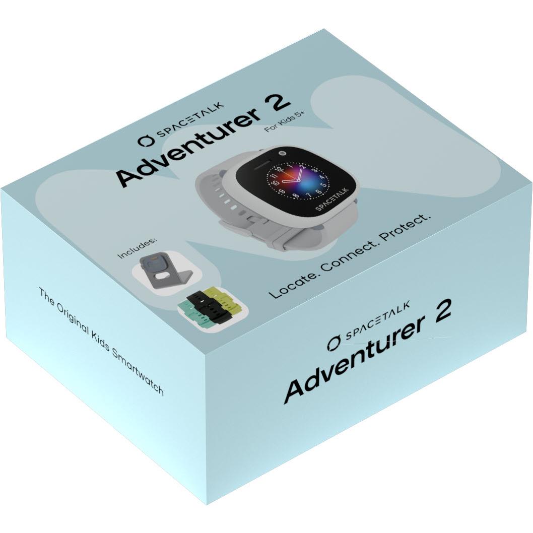 SPACETALK Adventurer 2 Kids Video Smartwatch 4G [Bundle] (Frost)