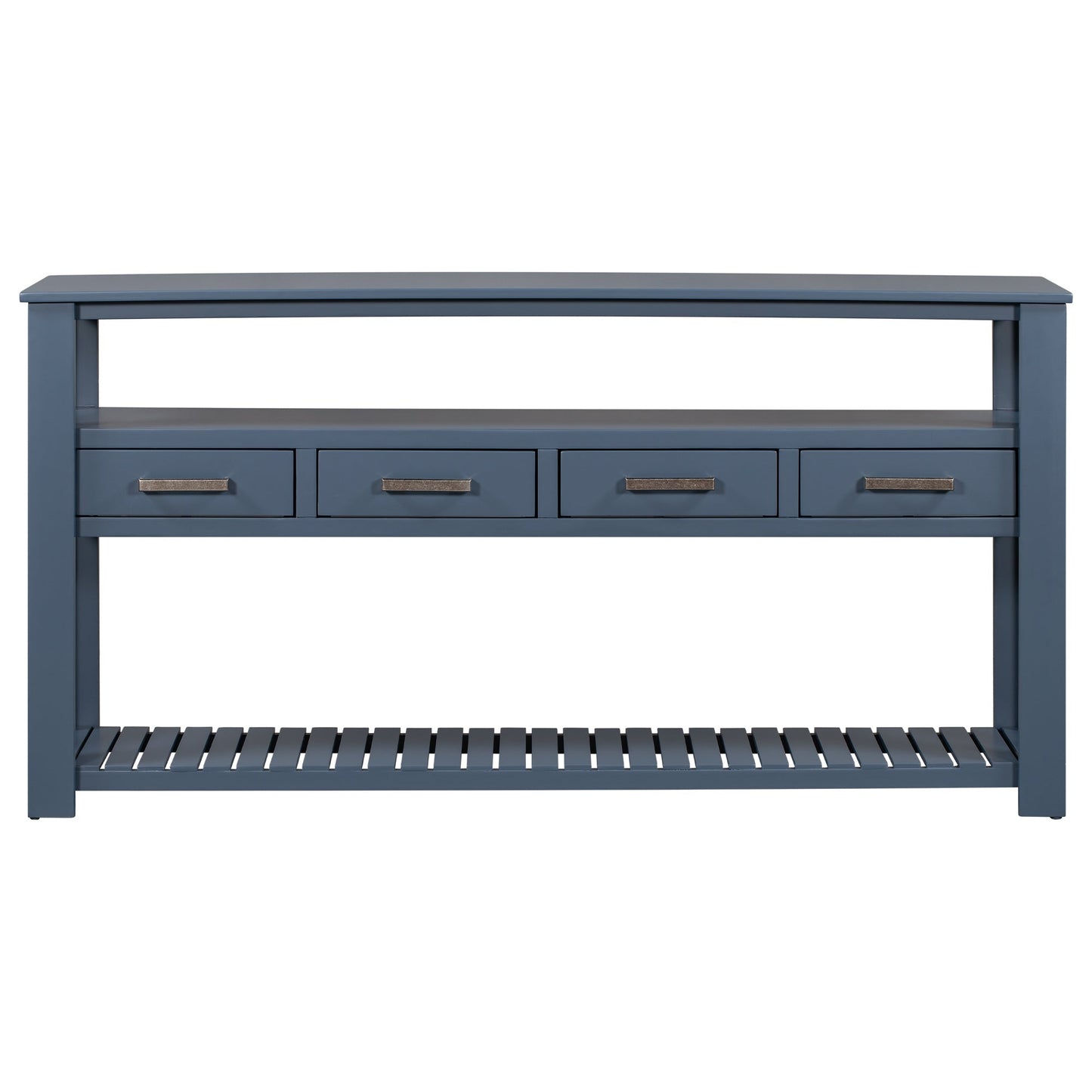 66.2" Console Table with 4 Drawers and 2 Shelves