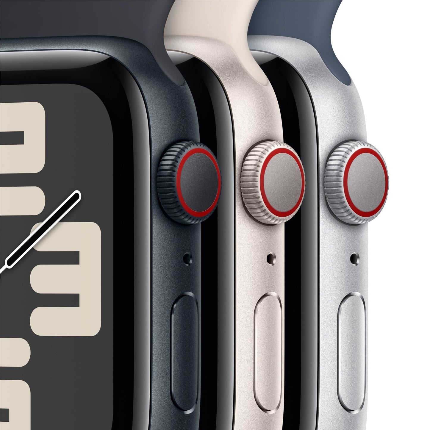 Apple Watch SE 44mm Midnight Aluminium Case GPS + Cellular (S/M)[2023]