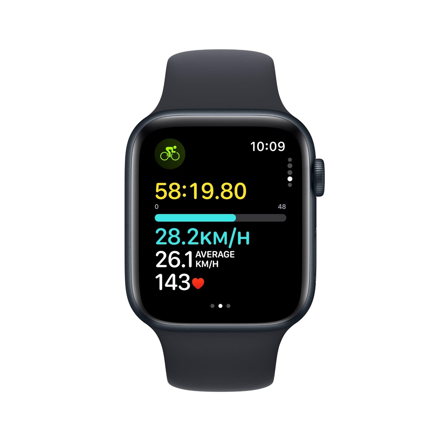 Apple Watch SE 44mm Midnight Aluminium Case GPS + Cellular (S/M)[2023]