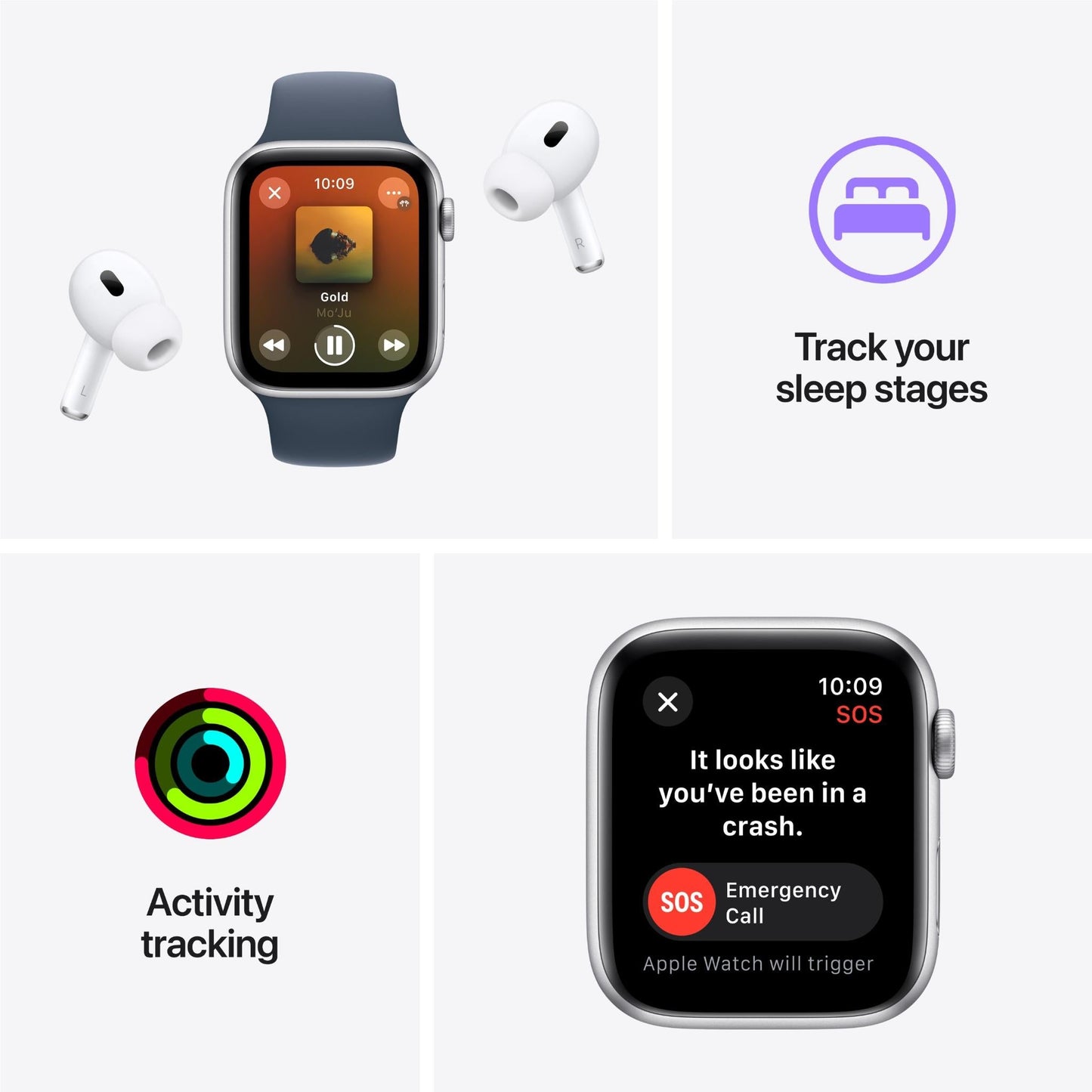 Apple Watch SE 44mm Midnight Aluminium Case GPS + Cellular (S/M)[2023]