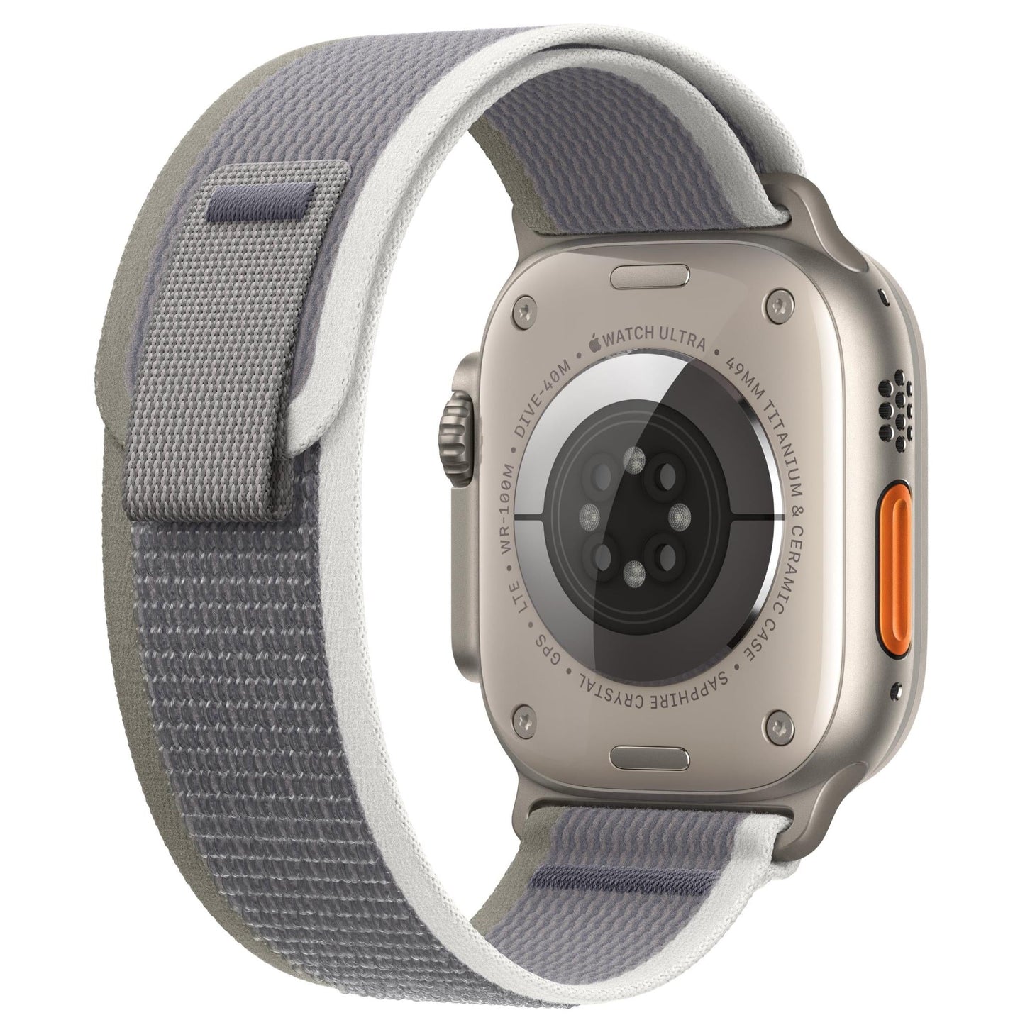 Apple Watch Ultra 2 49mm Titanium Case GPS + Cellular Trail Loop (Green/Grey)[M/L]
