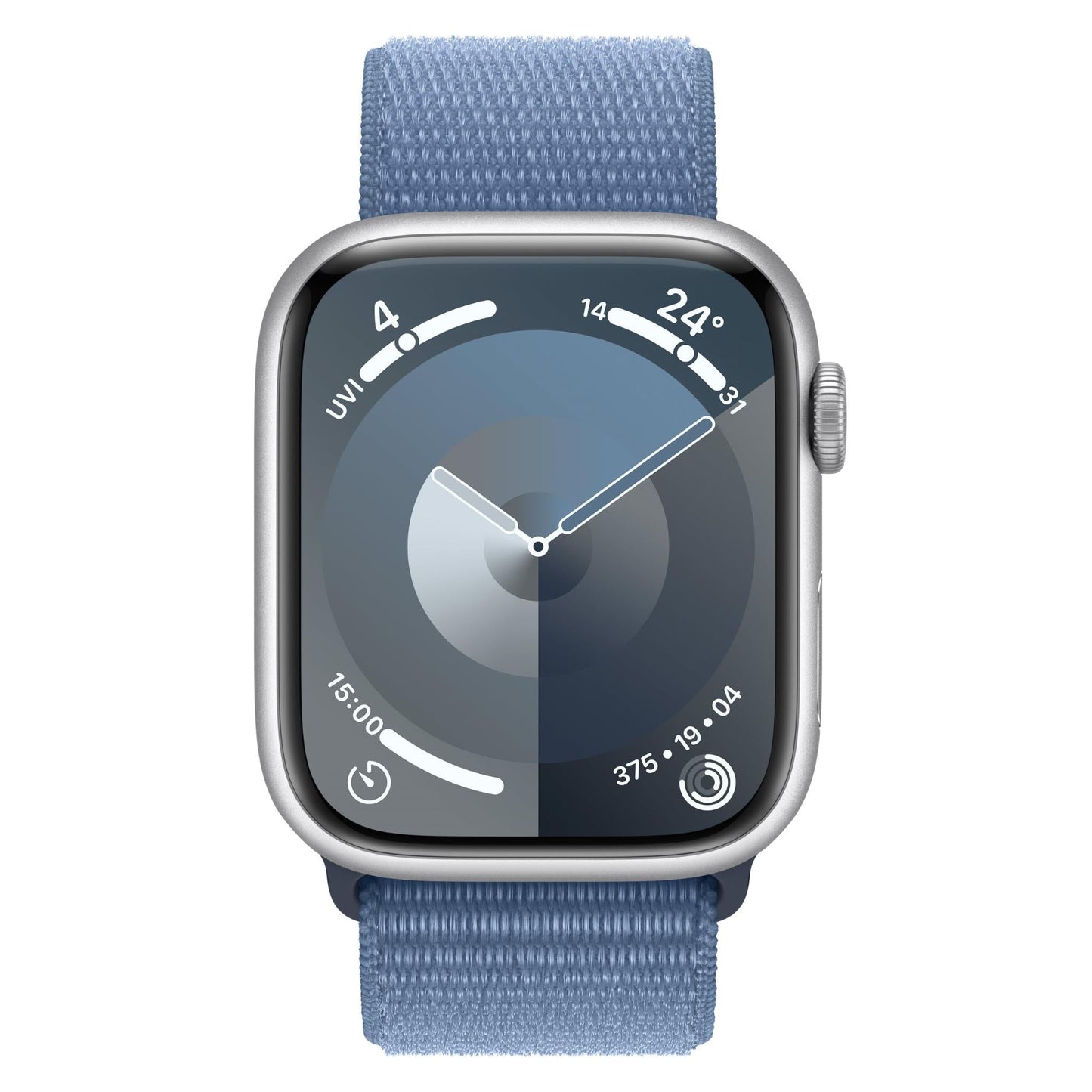 Apple Watch Series 9 45mm Silver Aluminium Case GPS + Cellular Sport Loop