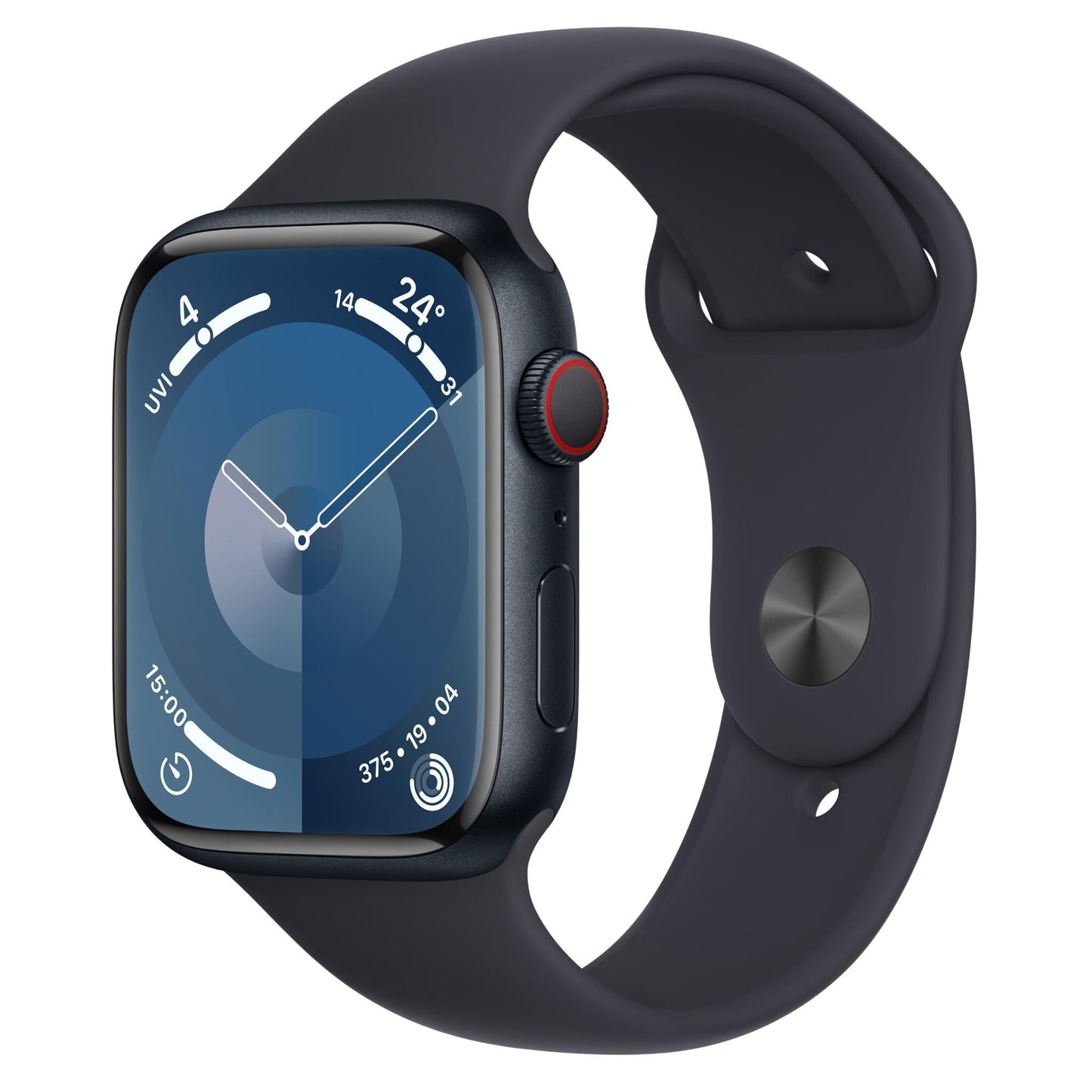 Apple Watch Series 9 45mm Midnight Aluminium Case GPS + Cellular (S/M) [~Renewed]
