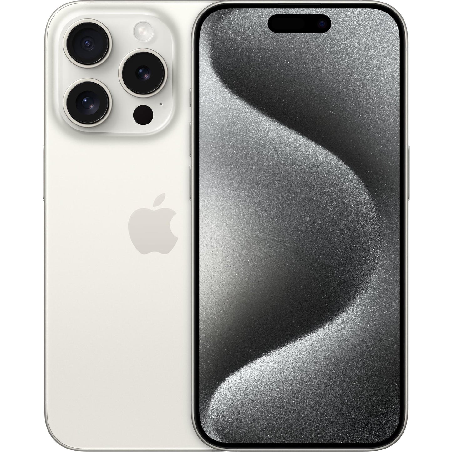 Apple iPhone 15 Pro 128GB (White Titanium) [~Renewed]