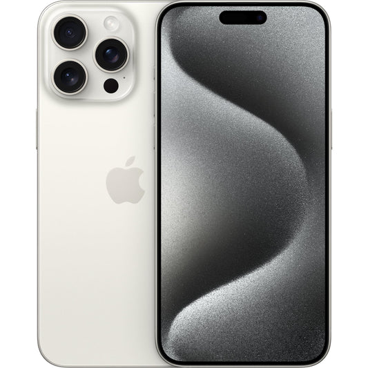 Apple iPhone 15 Pro Max 256GB (White Titanium) [~Renewed]
