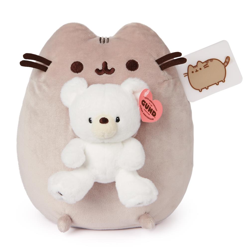 Pusheen Holding Gund Kai Bear 24cm Plush