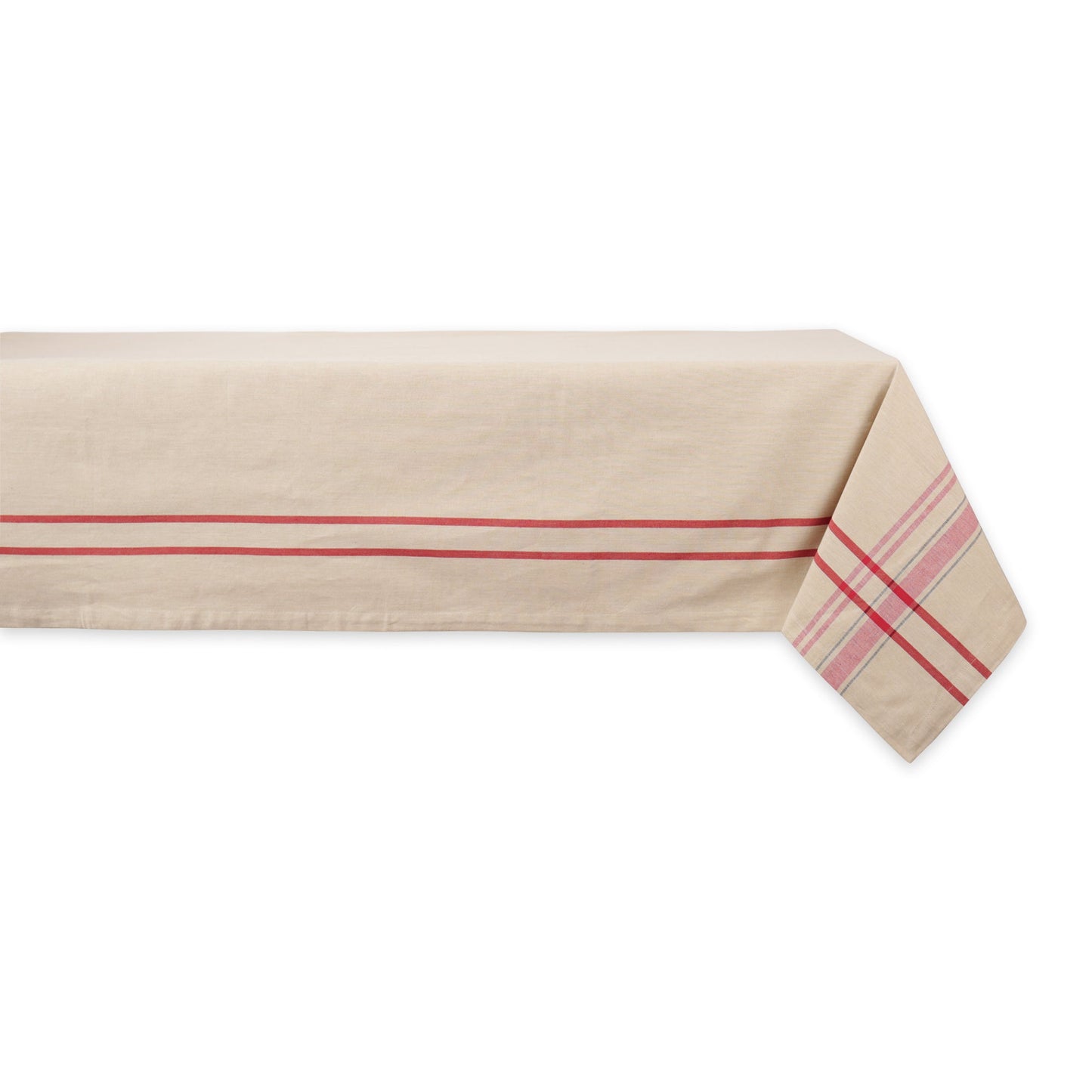 Tango Red French Stripe Tablecloth 60X120