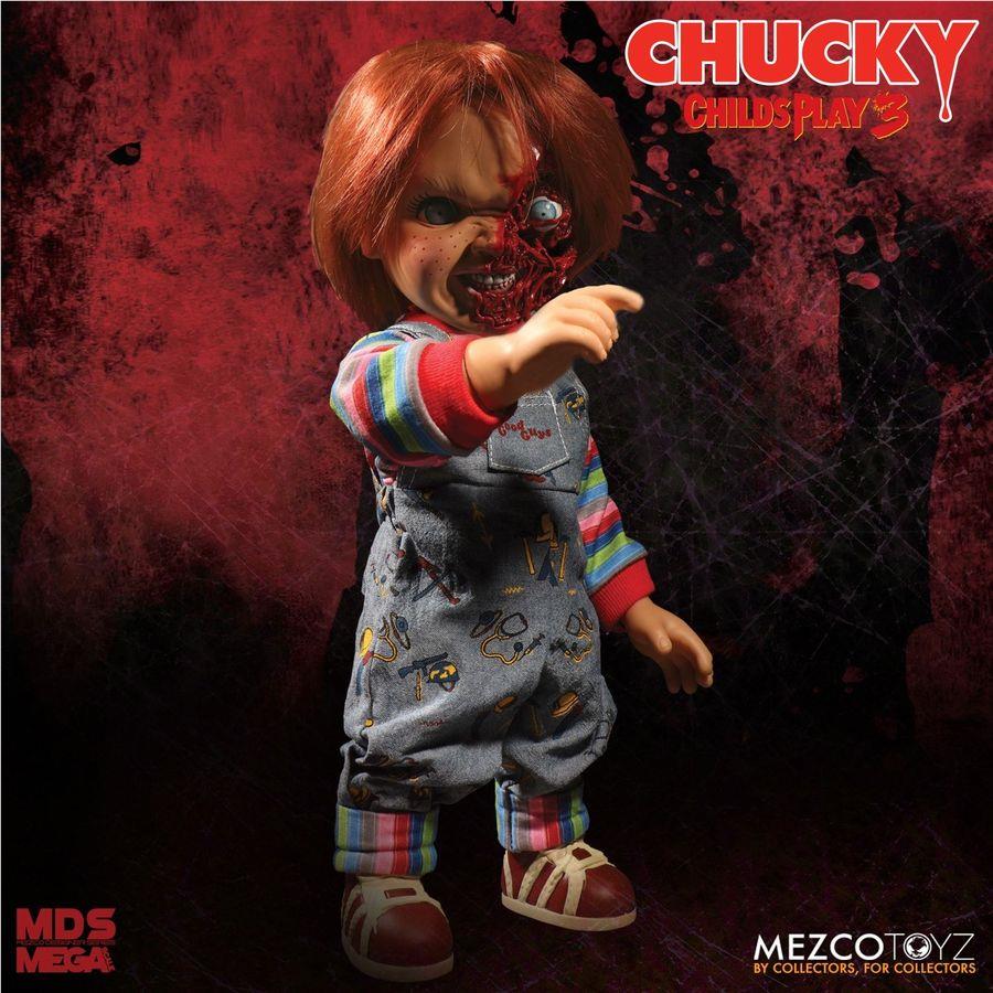 Child's Play 3 - Chucky Pizza Face 15" Talking Figure