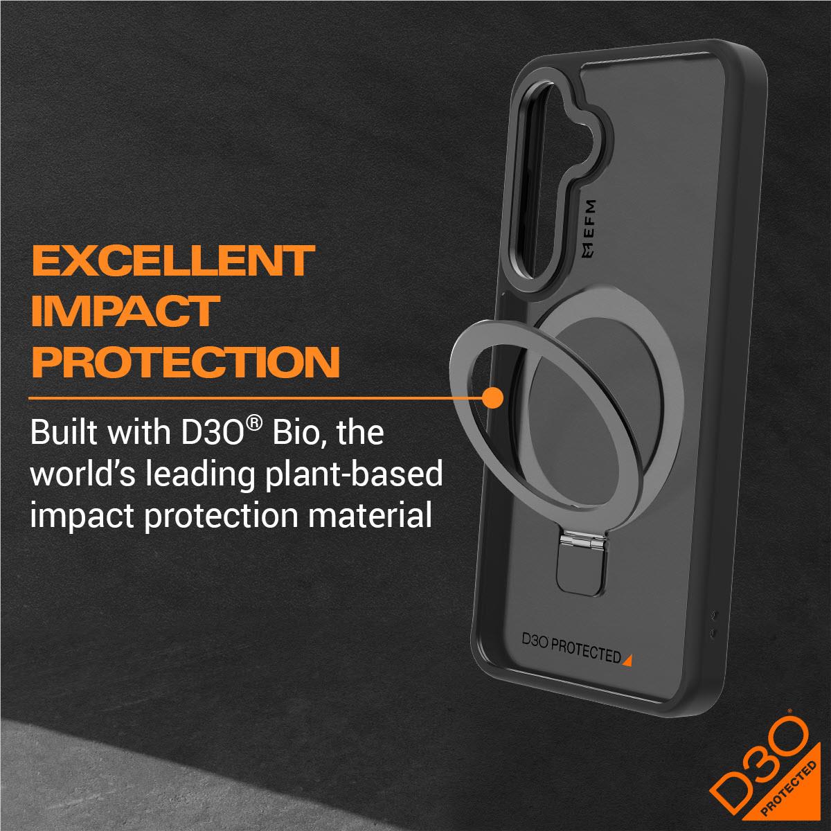 EFM Alta Case with D3O BIO for  Galaxy S24 (Black)