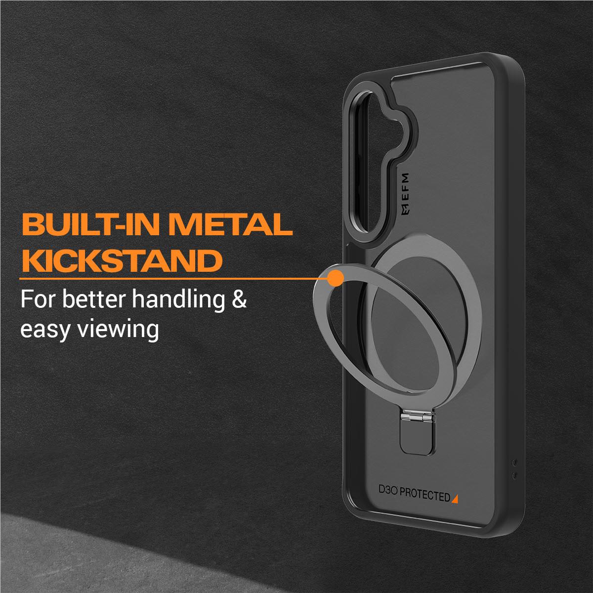 EFM Alta Case with D3O BIO for  Galaxy S24 (Black)