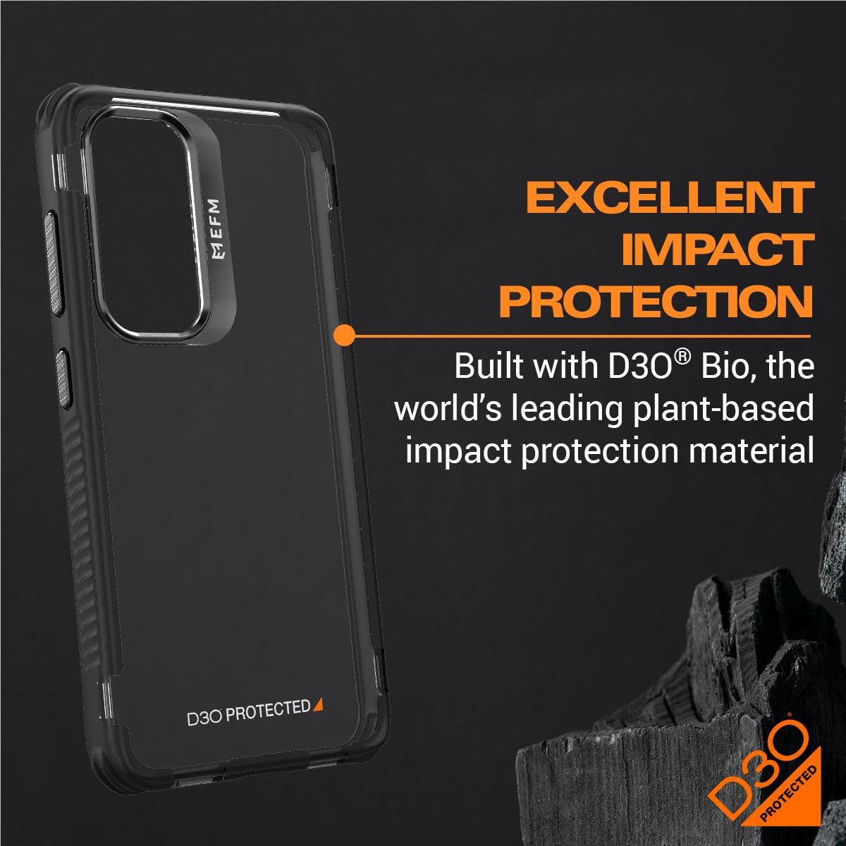 EFM Cayman 2.0 Case Armour with D3O BIO for Galaxy S24 (Carbon)