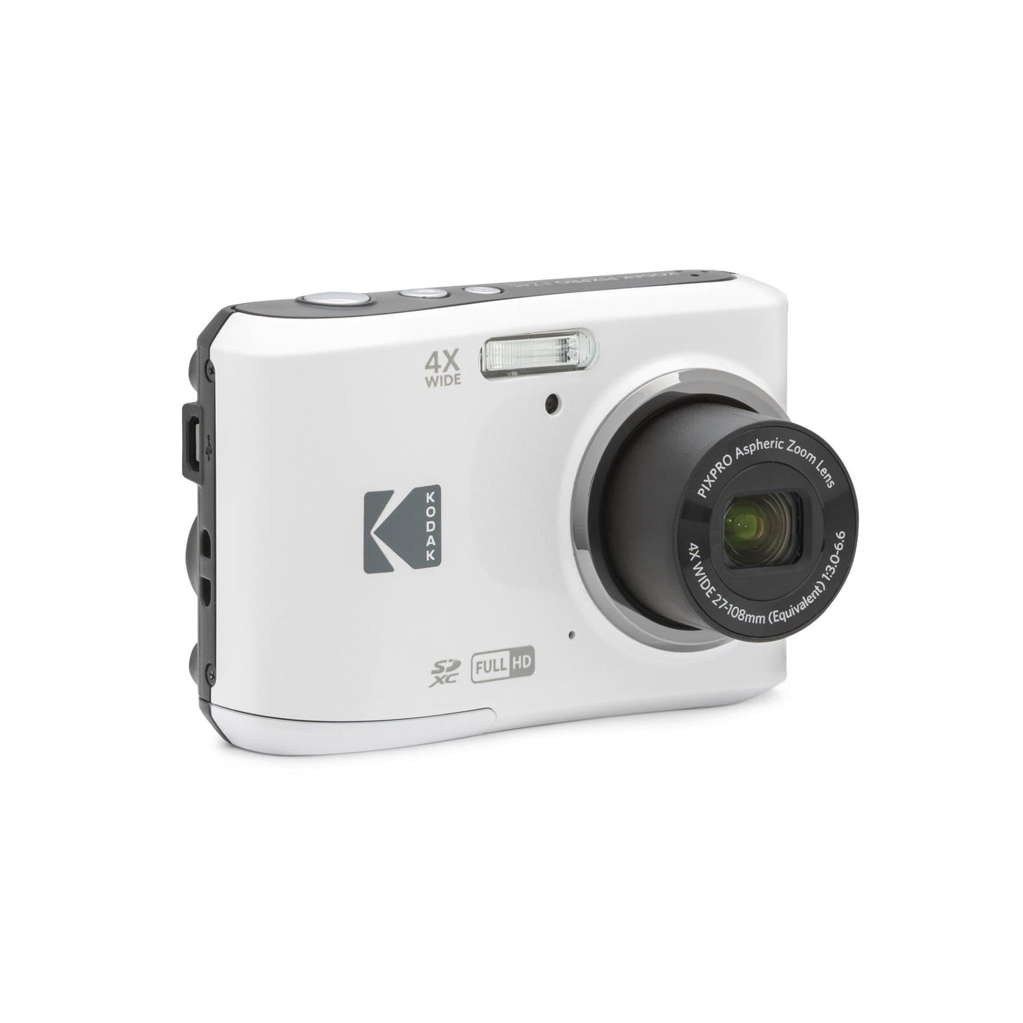 Kodak Pixpro FZ45 Digital Compact Camera (White)