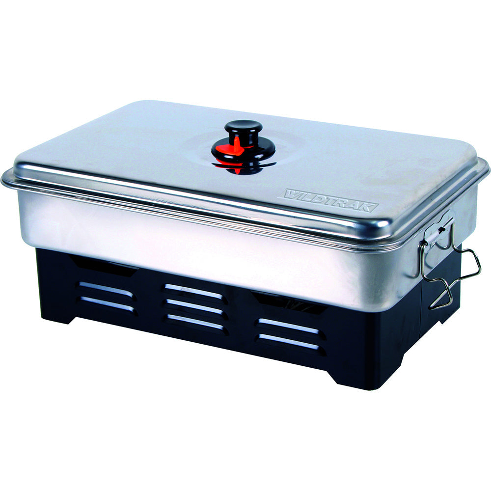 Wildtrak 2.5L Stainless Steel Deluxe 2-Burner Smoker (Silver)