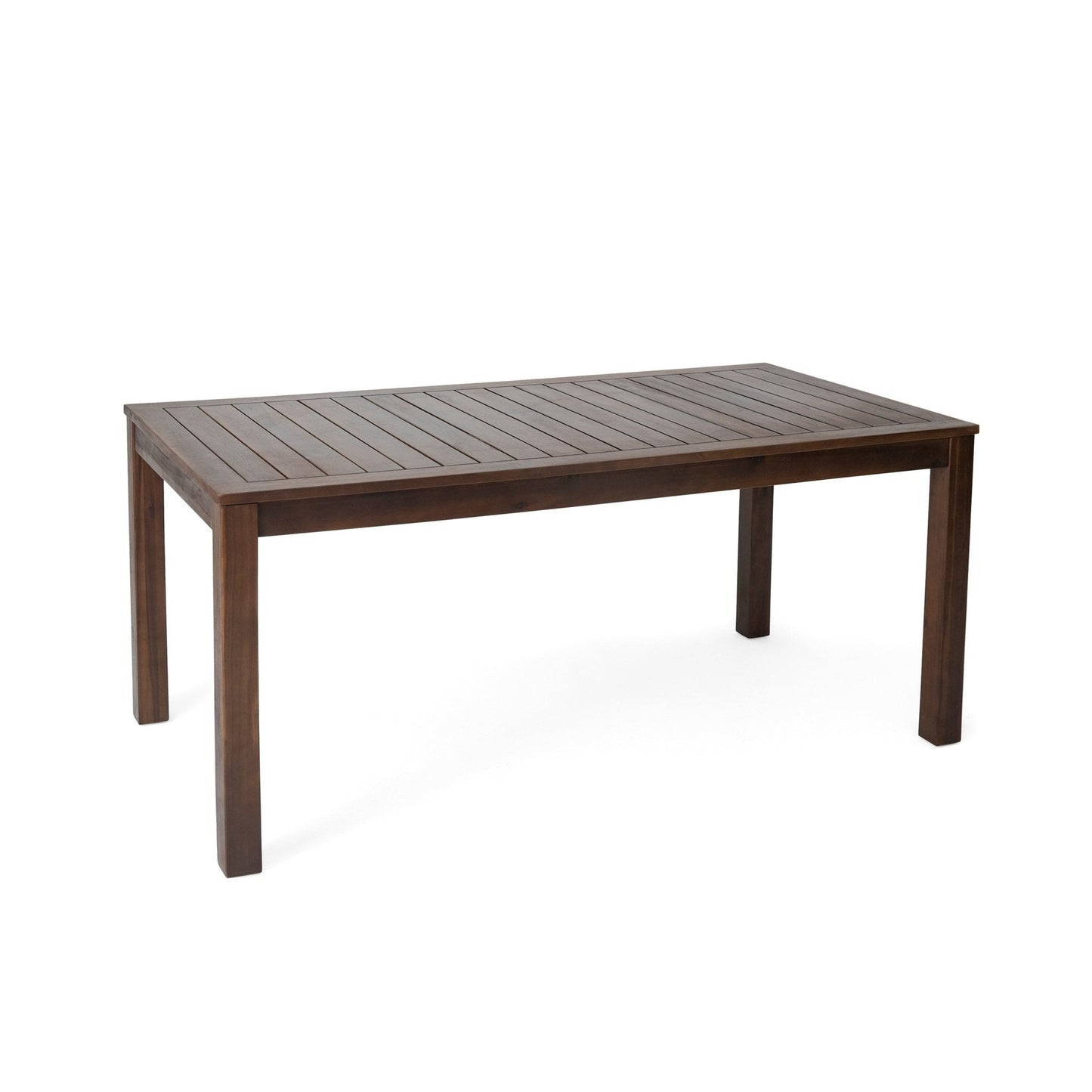 69" Acacia Wood Outdoor Dining Table