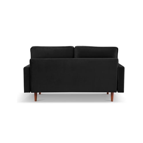 69" Modern Velvet Tufted 3-Seater Loveseat with Bolster Pillows