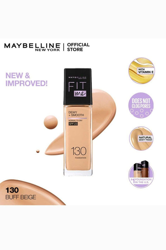 Fit Me! Dewy + Smooth Foundation - 130 Buff Beige
