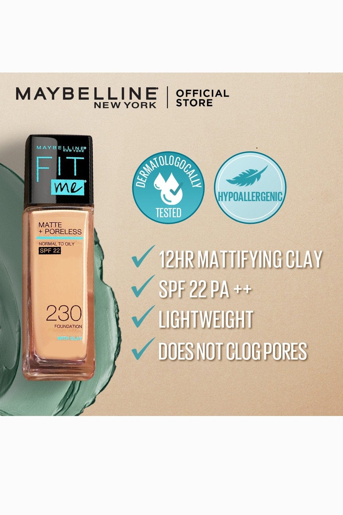Fit Me! Matte & Poreless Foundation - 120 Classic Ivory