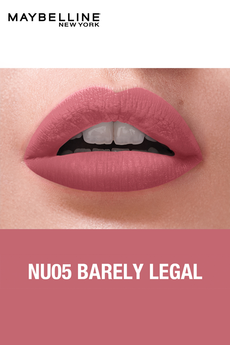 Sensational Liquid Matte Lipstick - NU 05 - Barely Legal