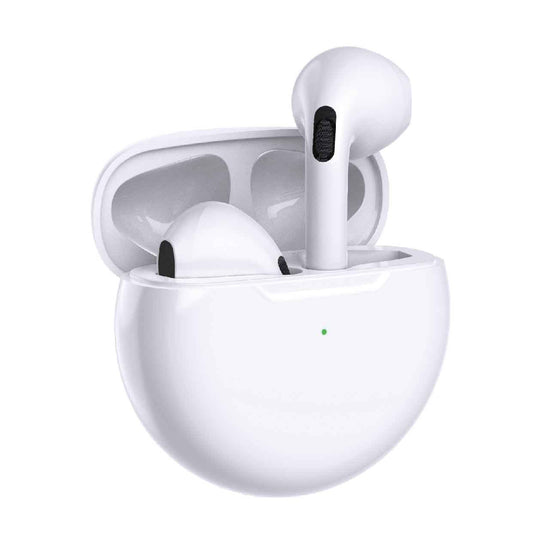 Laser TWS Earbuds with Voice Assistant and Charging Case (White)