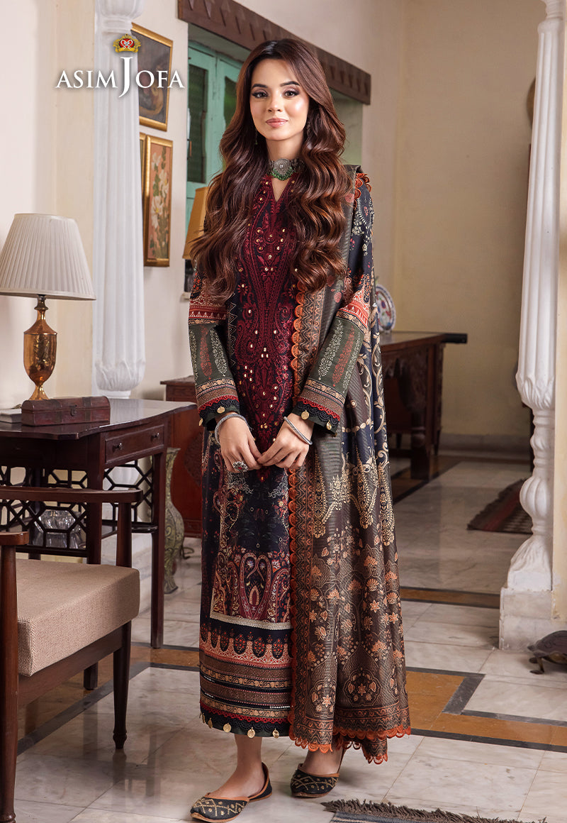 AJRW-10 EMBROIDERED SLUB 3 PCS
