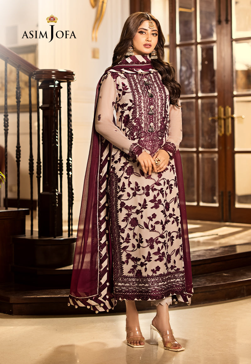 AJJM-11 EMBROIDERED CHIFFON 3 PCS