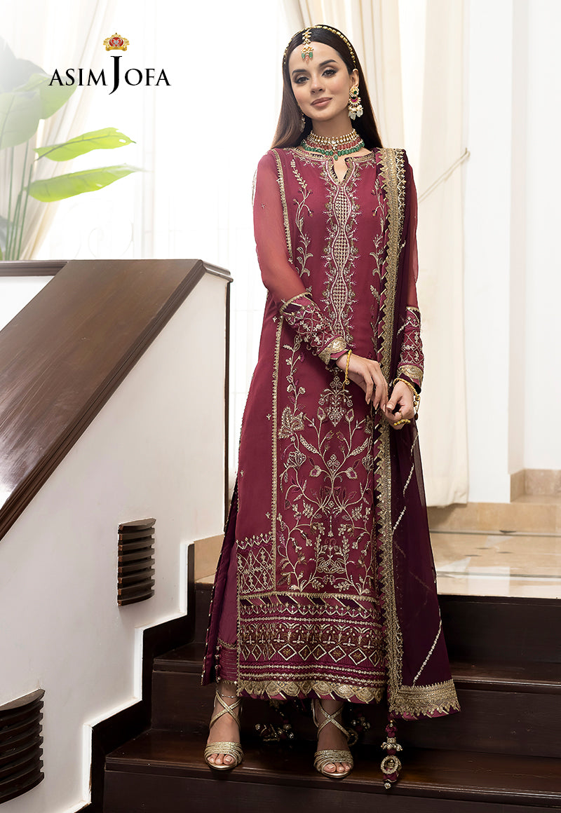AJJM-24 EMBROIDERED CHIFFON 3 PCS
