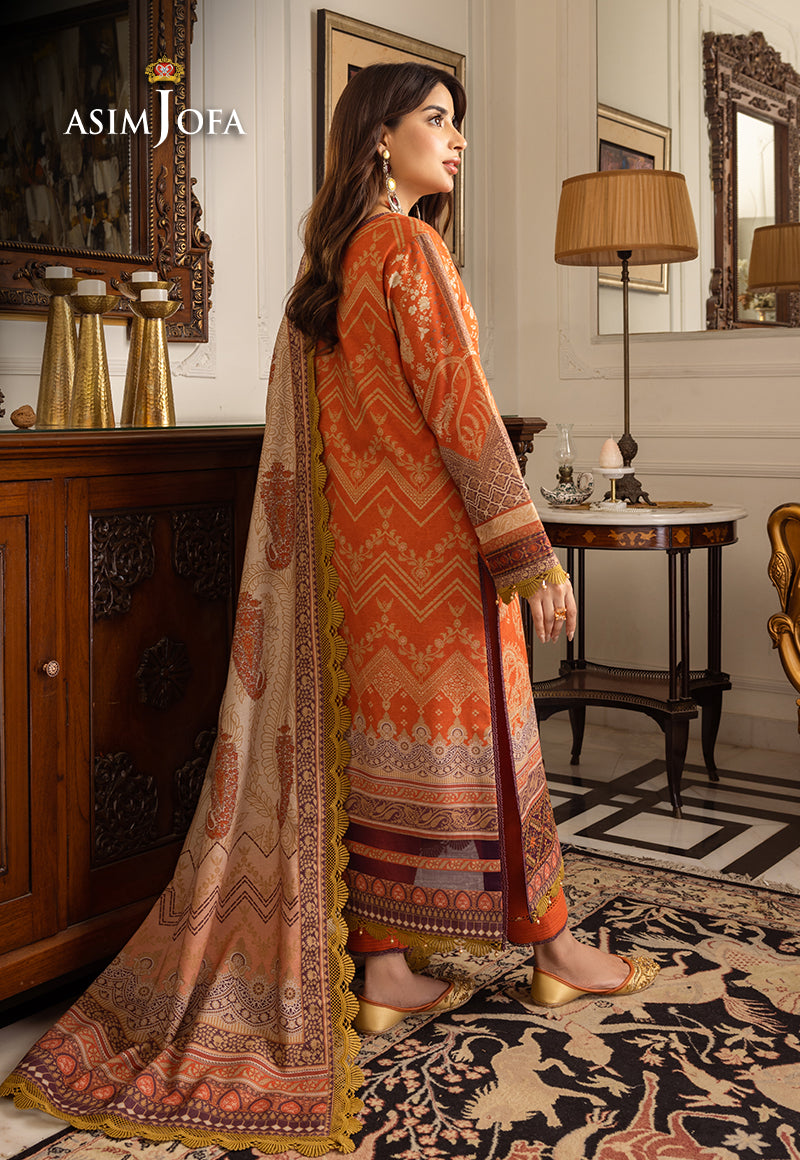 AJIWP-12 STITCHED EMBROIDERED KHADDAR 3 PCS