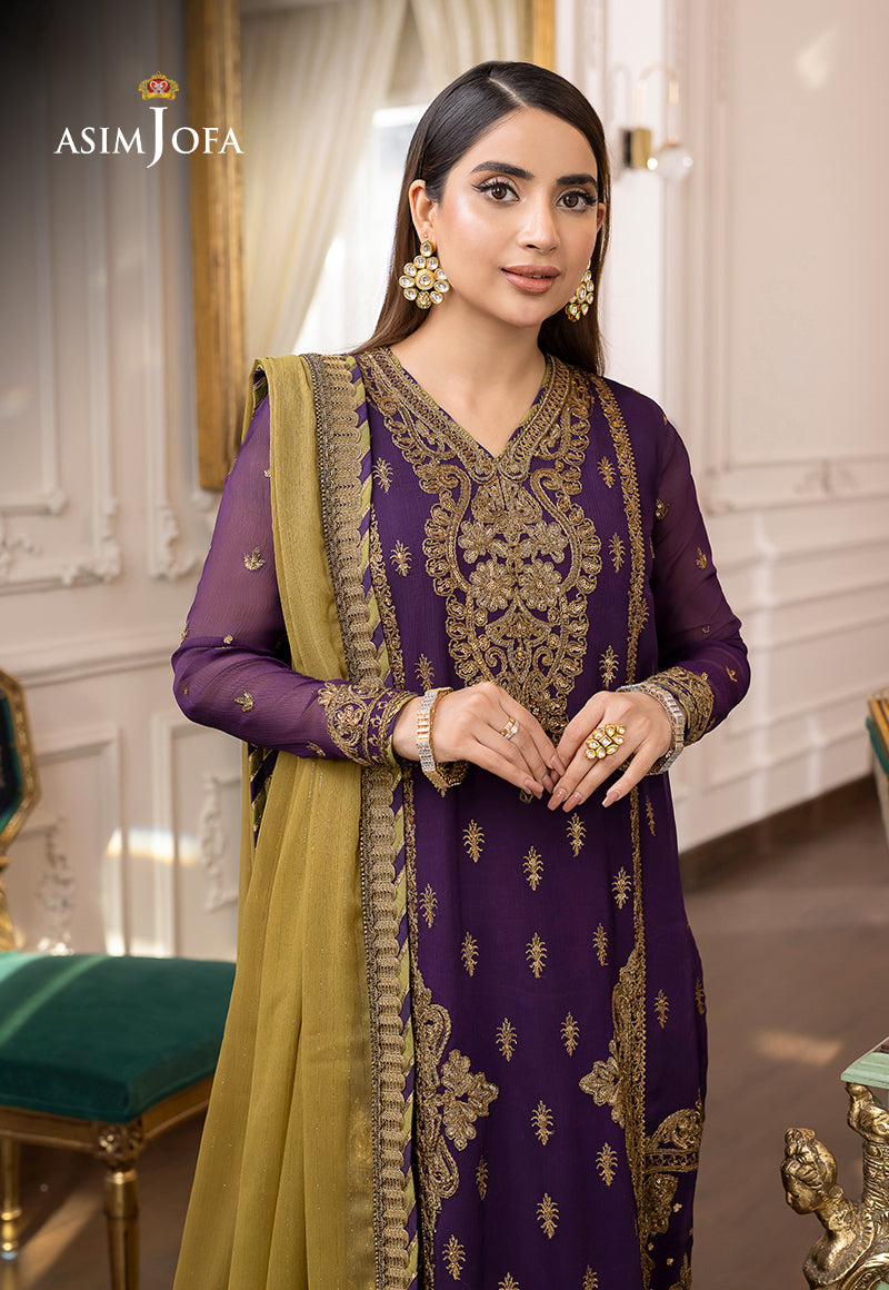 AJJM-18 EMBROIDERED CHIFFON 3 PCS