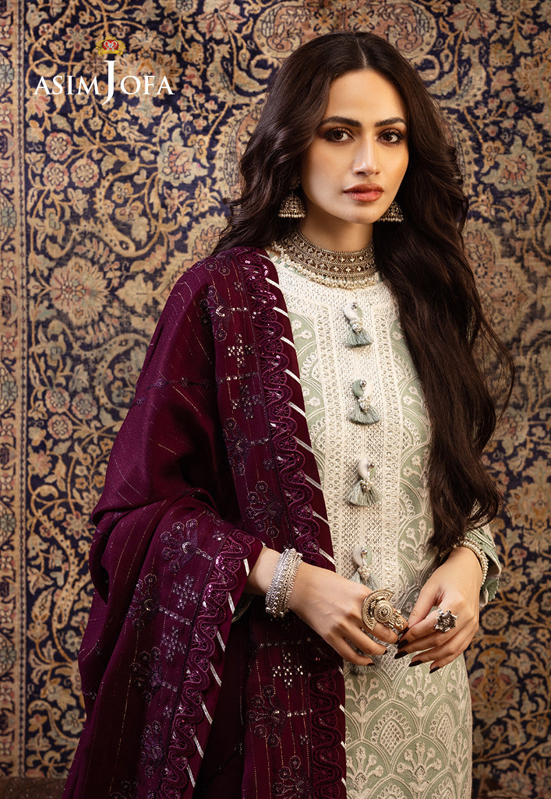 AJKTP-01 EMBROIDERED TWILL 3 PCS STITCHED