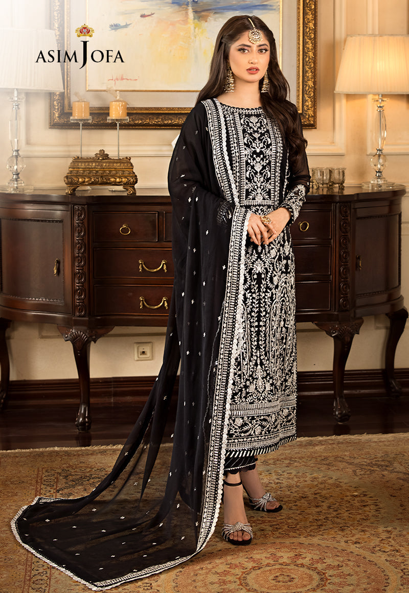 AJJM-21 EMBROIDERED CHIFFON 3 PCS