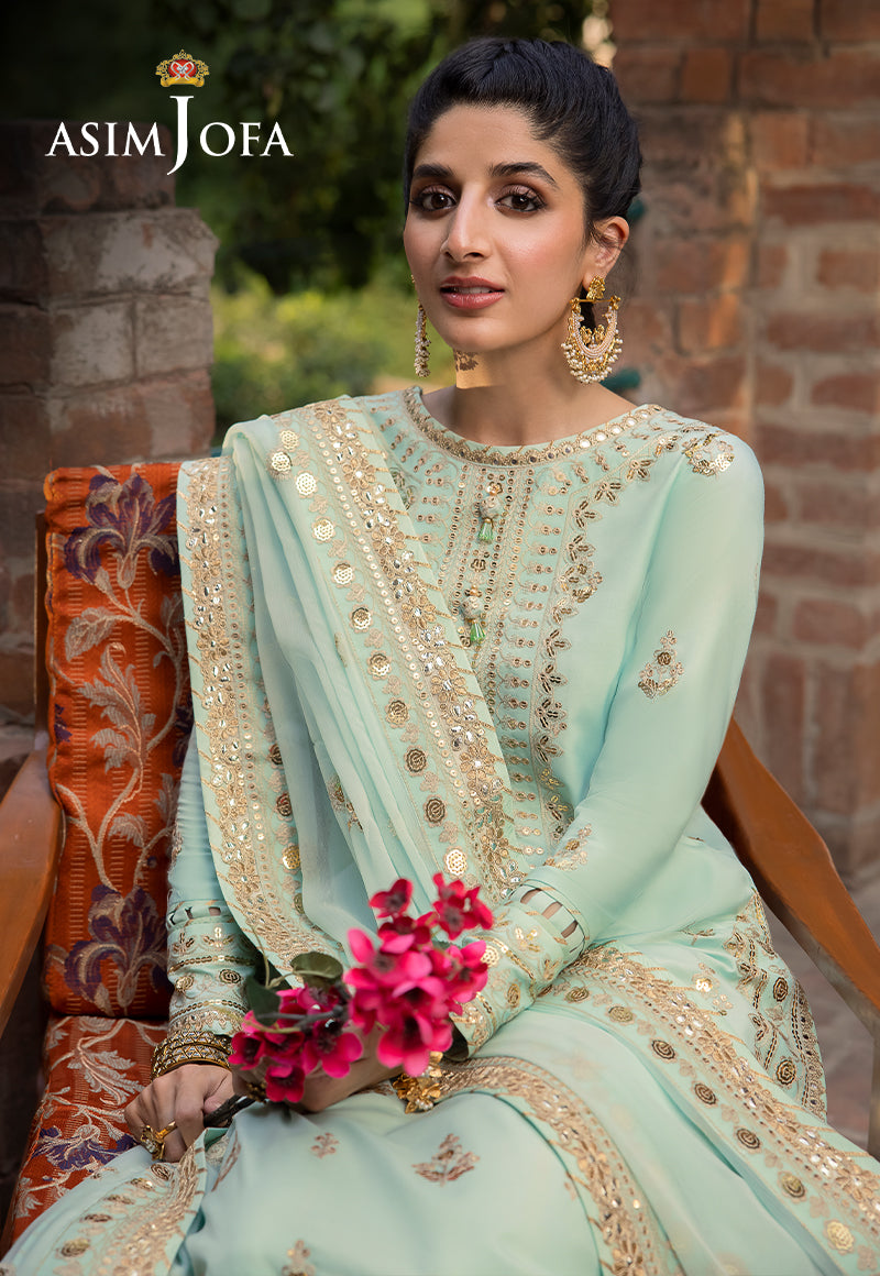 AJSW-11 EMBROIDERED LAWN SILK 3 PCS