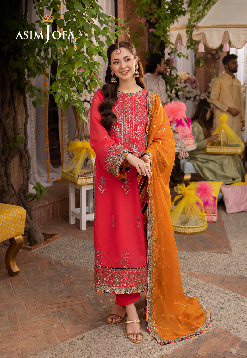 AJMJ-29 EMBROIDERED PAPER COTTON 3 PCS