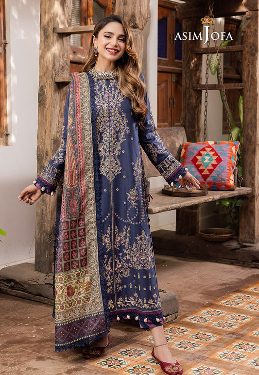 AJRW-31 EMBROIDERED PREMIUM WINTER COTTON 3 PCS