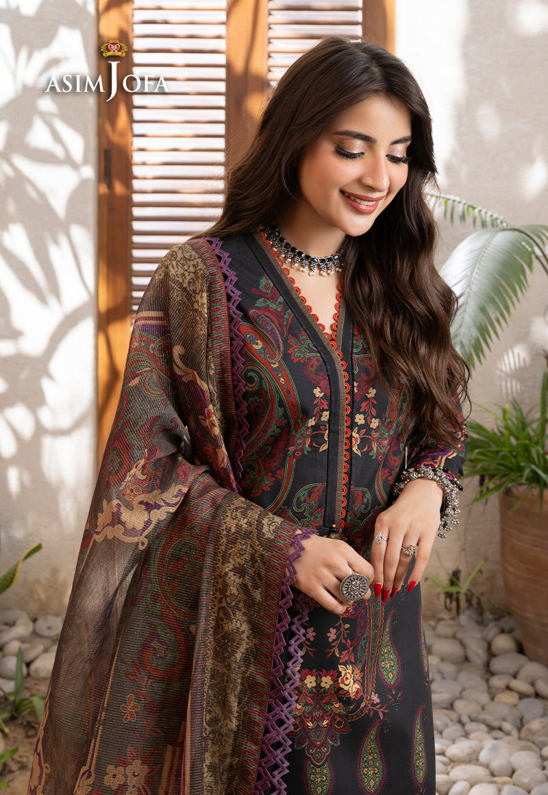 AJRW-27 PRINTED PREMIUM WINTER COTTON 3 PCS