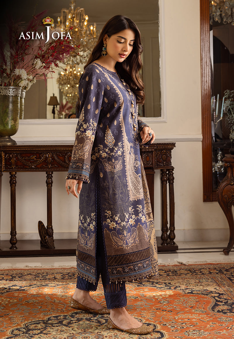 AJIW-05 PRINTED KHADDAR 3 PCS