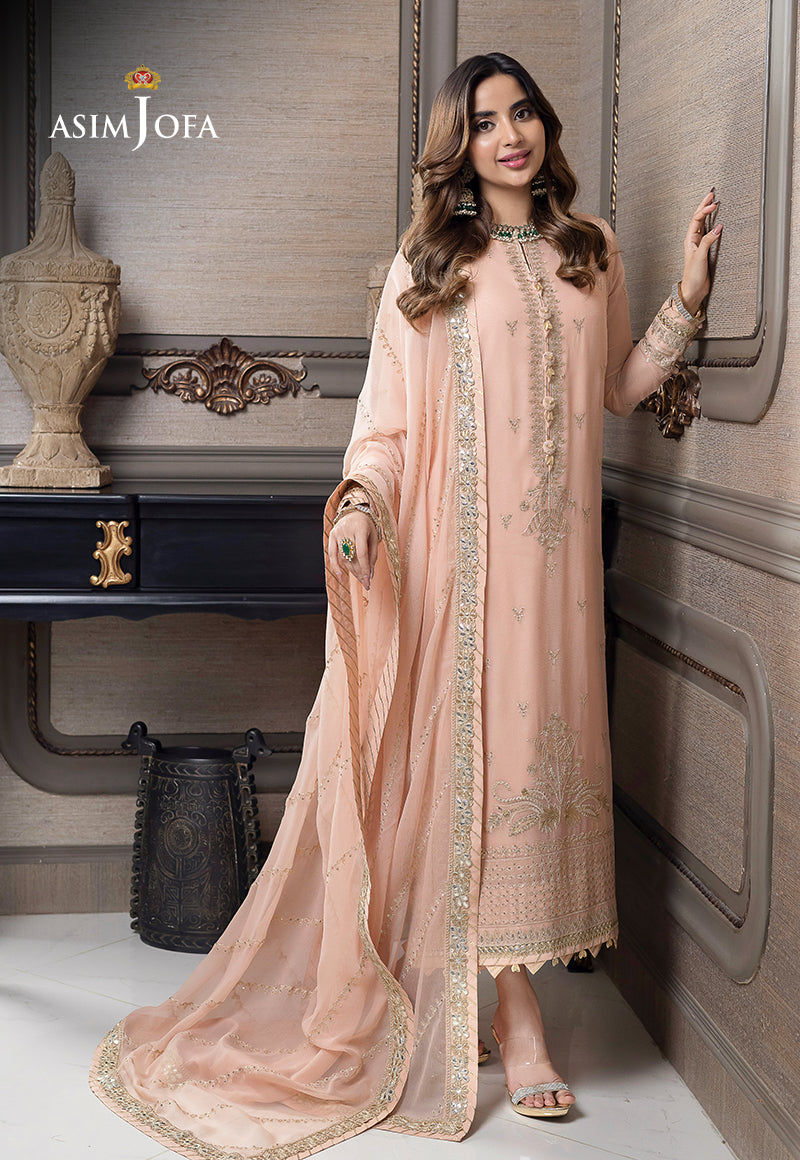 AJJM-04 EMBROIDERED CHIFFON 3 PCS
