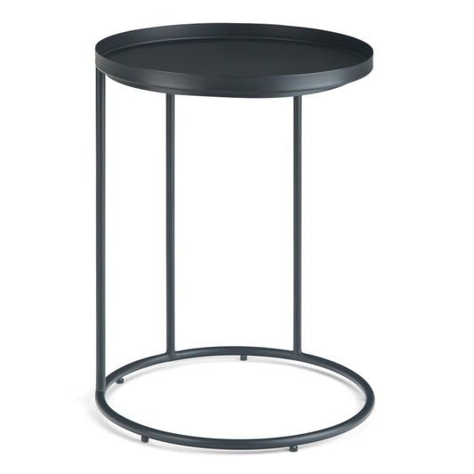 18-inch Round Side Table with Tray Top