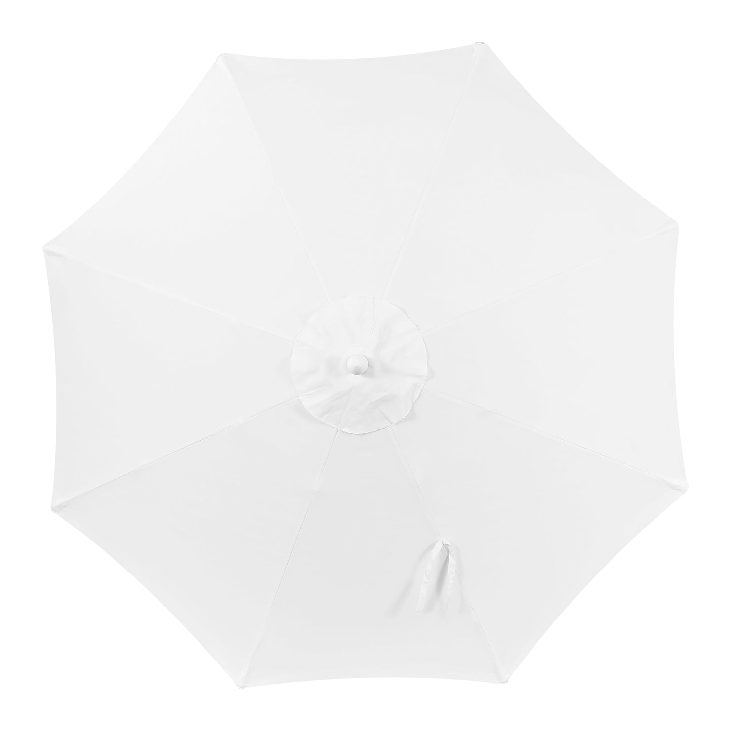 Tracy Classic MidCentury Scalloped Fringe Market Patio Umbrella with Auto-Tilt