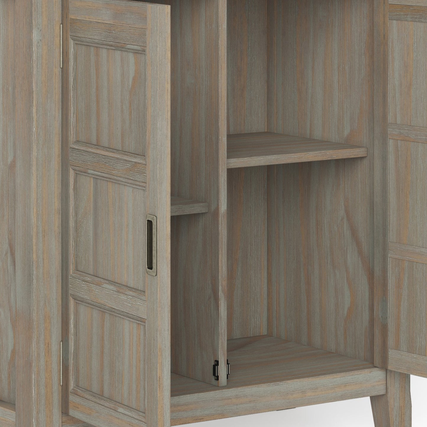 Fracture Storage Cabinet with 2 Doors and Tapered Legs