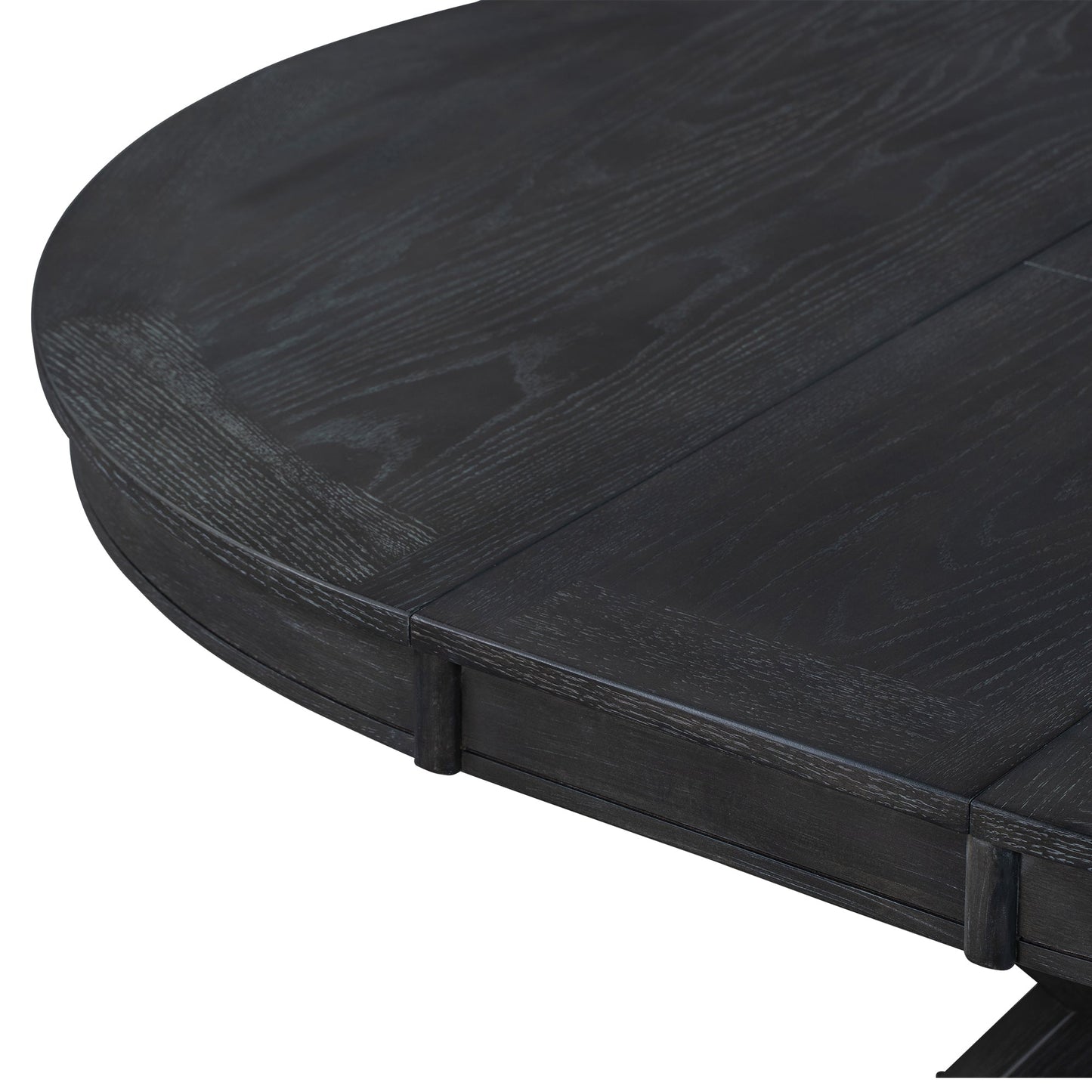 Melin Extendable Dining Table with Wood Frame and X-Shaped Base
