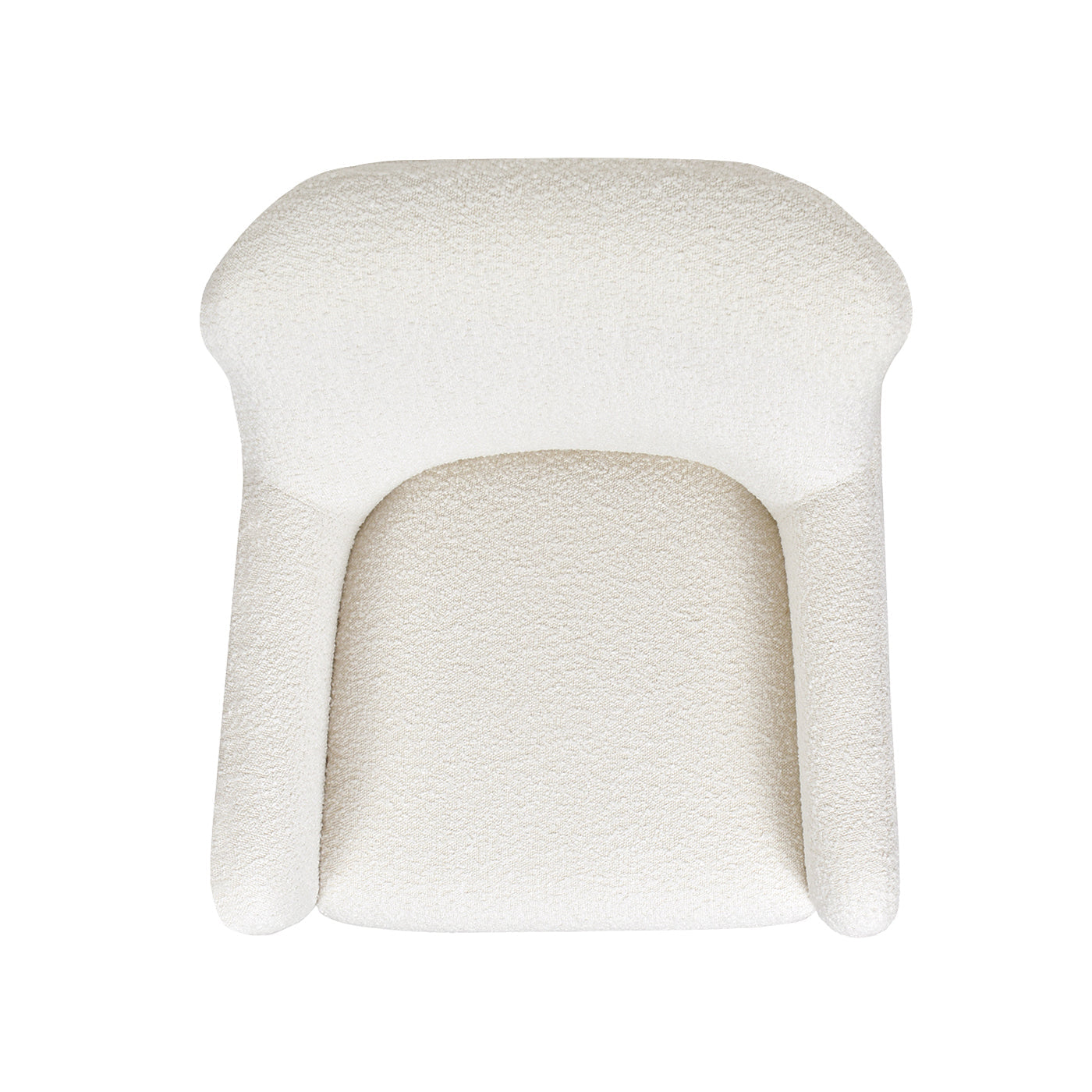 Upholstered Accent Chair with Curved Arms and Wood Legs