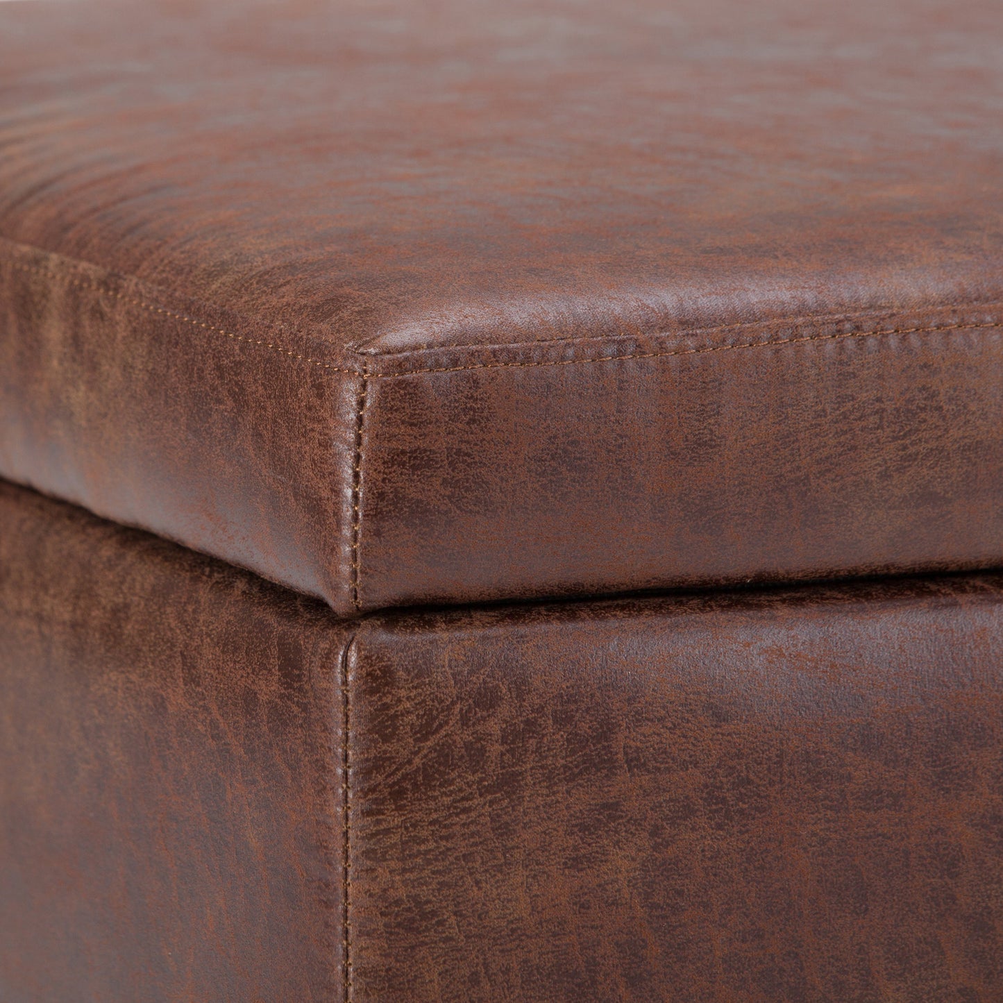 Untamed Upholstered Ottoman with Flip Top Storage and Wood Frame